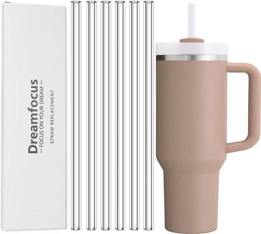 Reemplazo de pajita Dreamfocus con cepillo limpiador para vaso Stanley de 40 oz - 6 piezas (no incluye vaso)