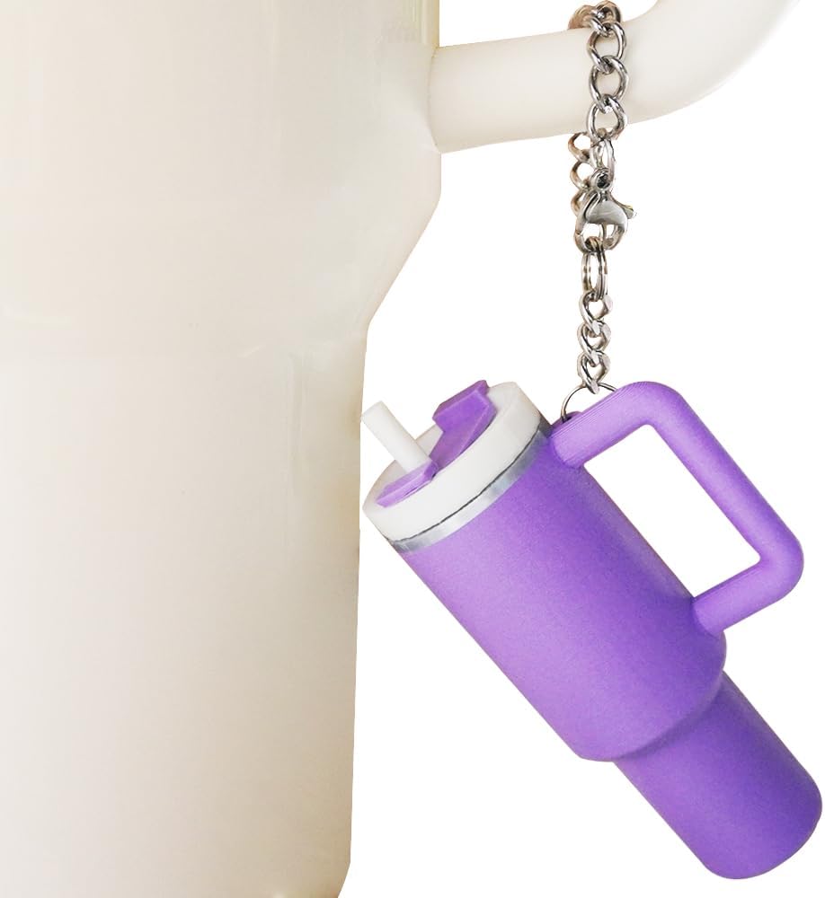 Mini Cup Keychain Charms for Stanley 40 oz Tumbler Handle