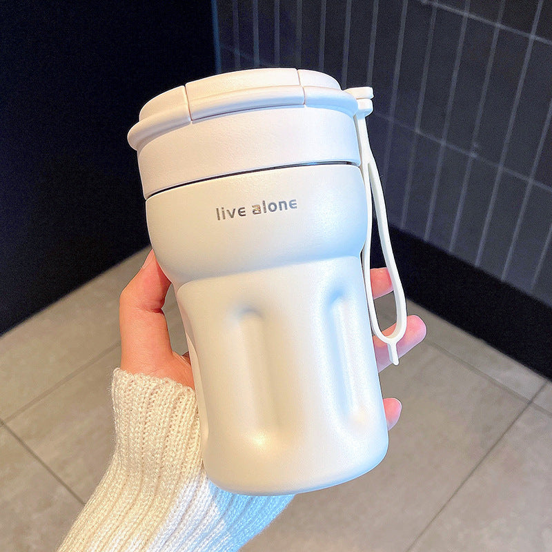 Taza de café de acero inoxidable con aislamiento