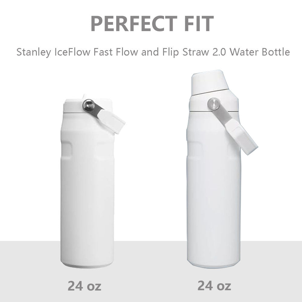 Dreamfocus 2PCS Silicone Boot for Stanley IceFlow Aerolight Fast Flow and Flip Straw 2.0 Water Bottle 24 OZ