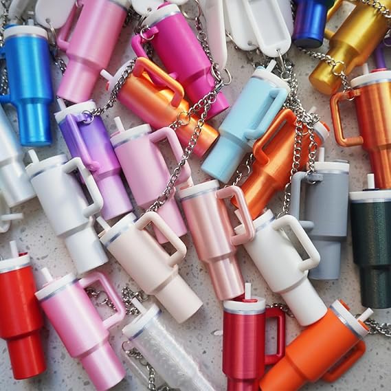 Mini Cup Keychain Charms for Stanley 40 oz Tumbler Handle
