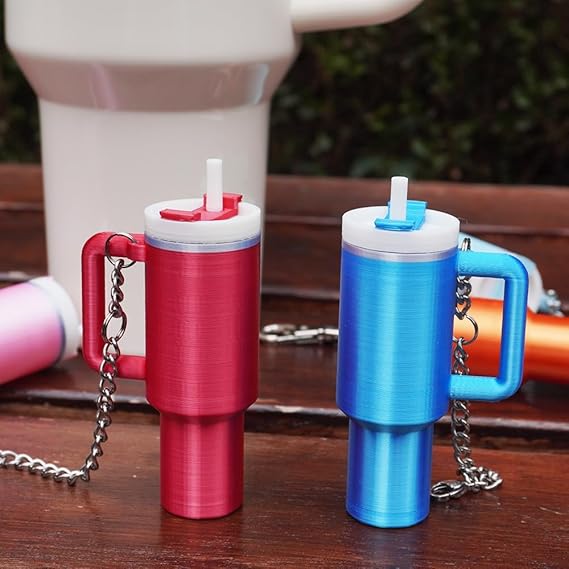 Mini Cup Keychain Charms for Stanley 40 oz Tumbler Handle