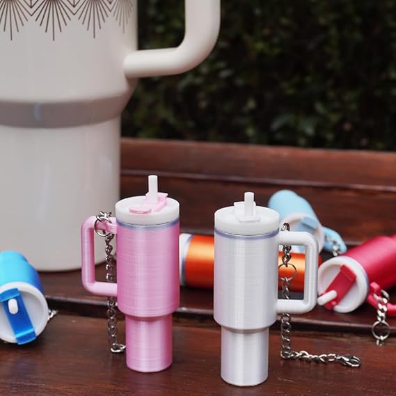 Mini Cup Keychain Charms for Stanley 40 oz Tumbler Handle