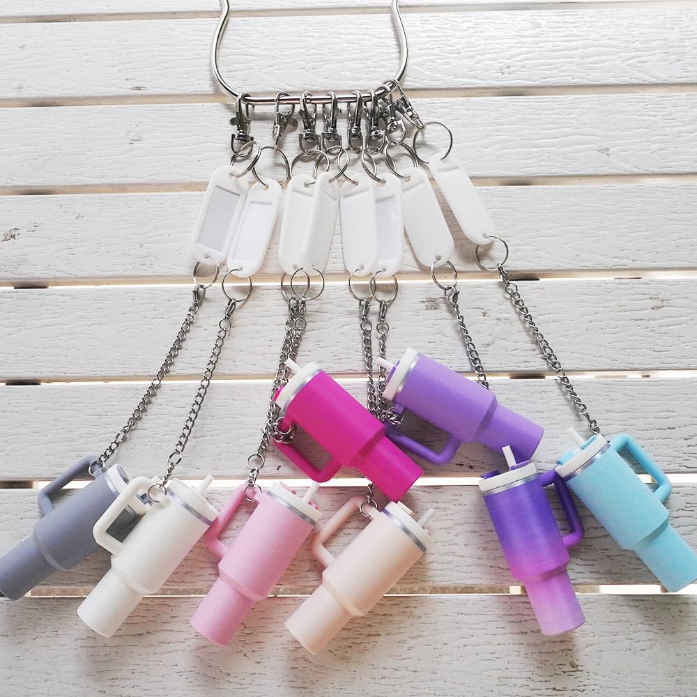 Mini Cup Keychain Charms for Stanley 40 oz Tumbler Handle