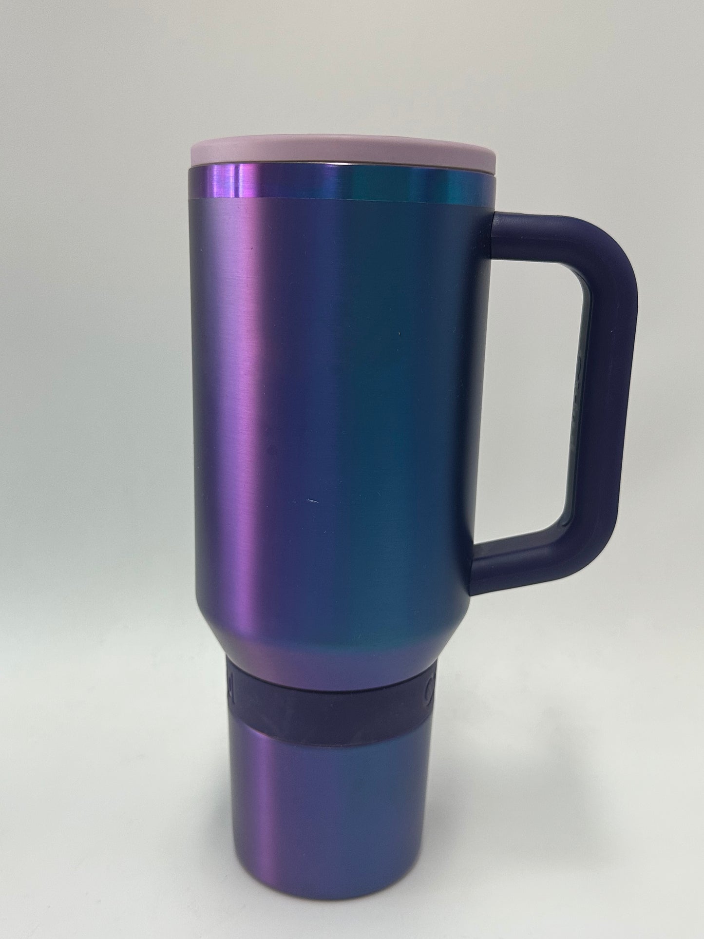 Kivvi Replacement Lid for 40oz Tumbler, Spill-Resistant Splash-Proof Water Bottle Lid with Straw, Dust-Proof Rotating Cover for Travel Mug Car Cup , Purple