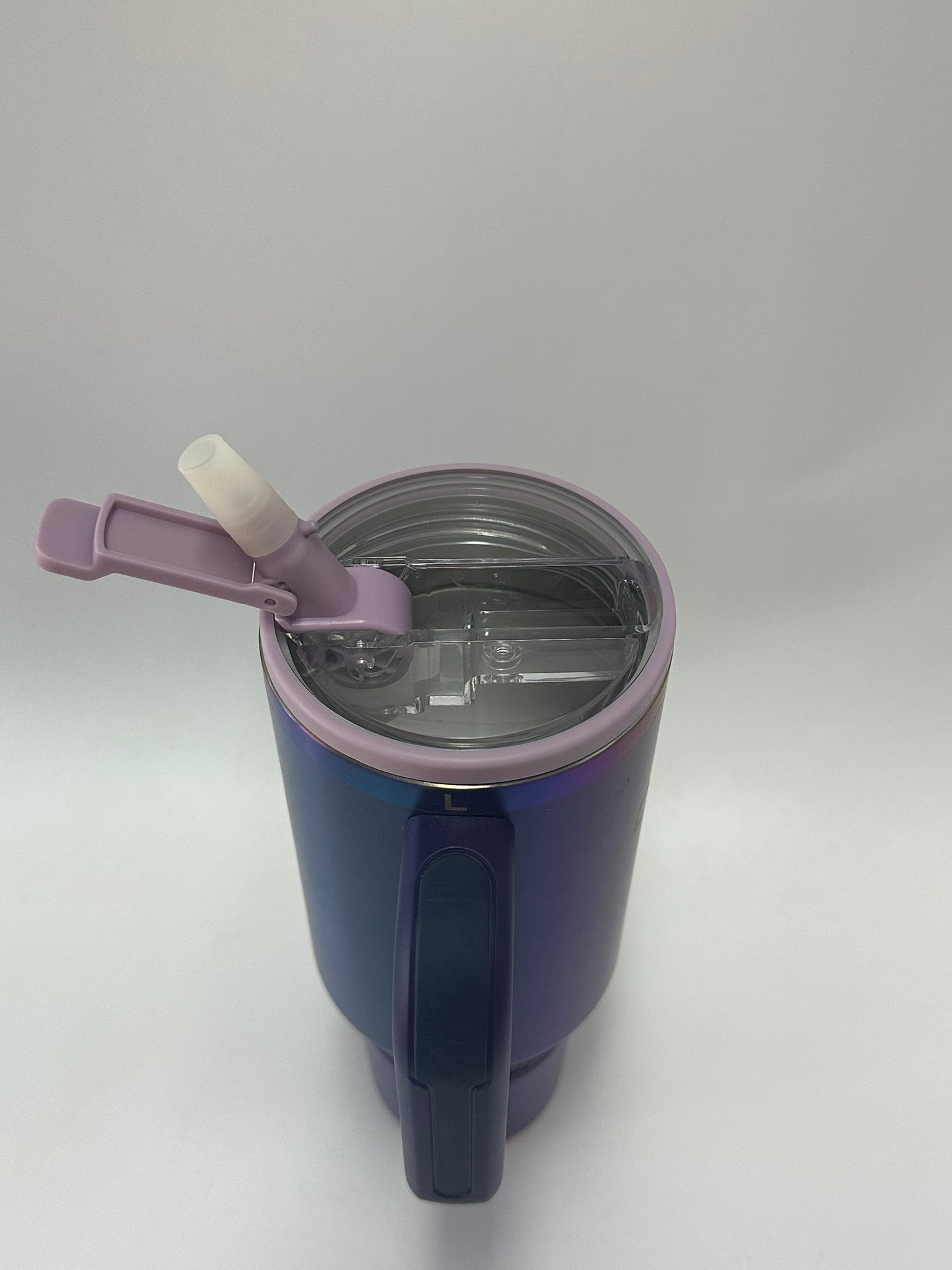 Kivvi Replacement Lid for 40oz Tumbler, Spill-Resistant Splash-Proof Water Bottle Lid with Straw, Dust-Proof Rotating Cover for Travel Mug Car Cup , Purple