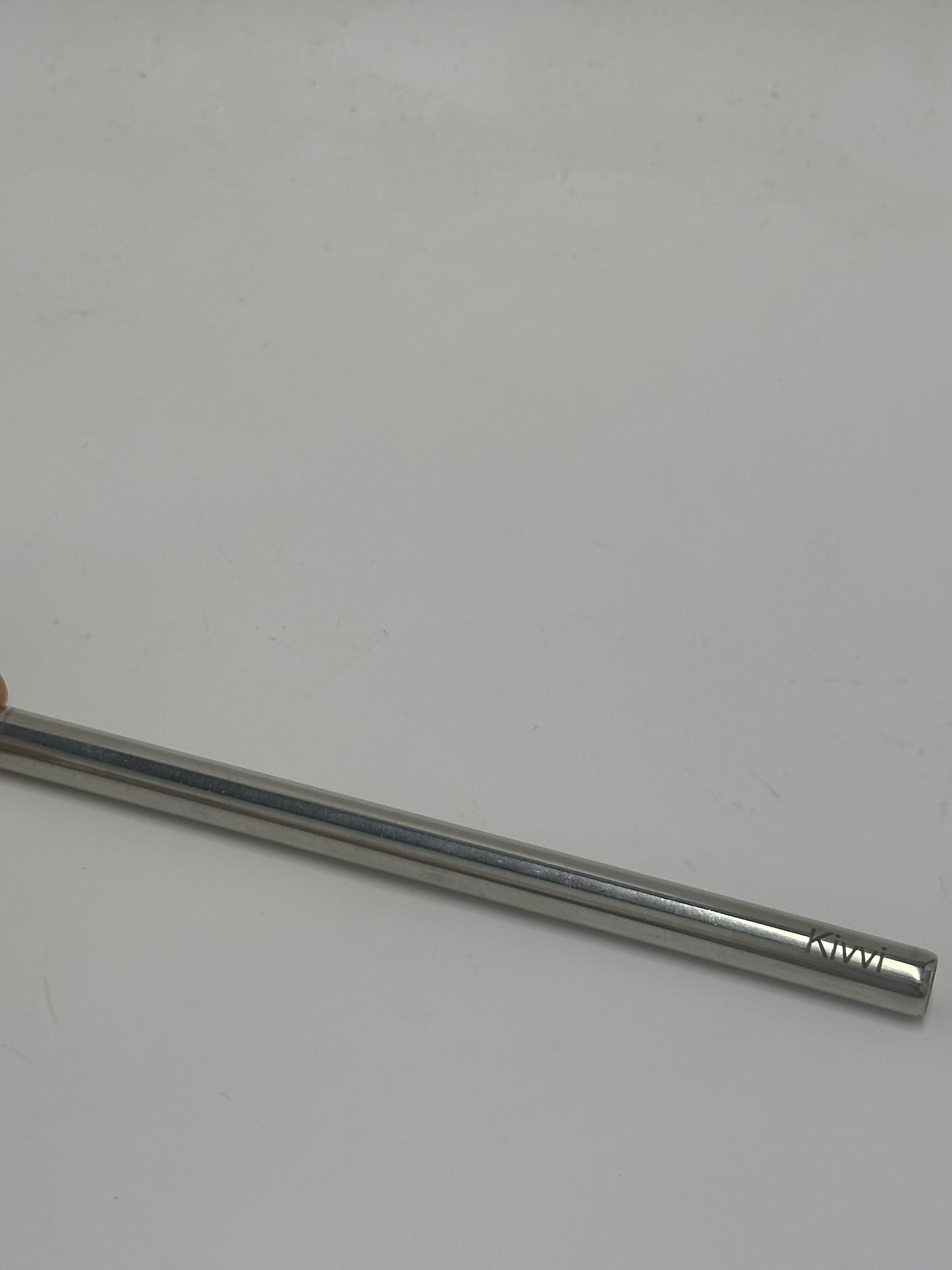 Kivvi Reusable Stainless Steel Straw, Food-Grade Metal Drinking Straw Compatible, Straight Silver Straw for Iced Coffee, Smoothies, and Juice