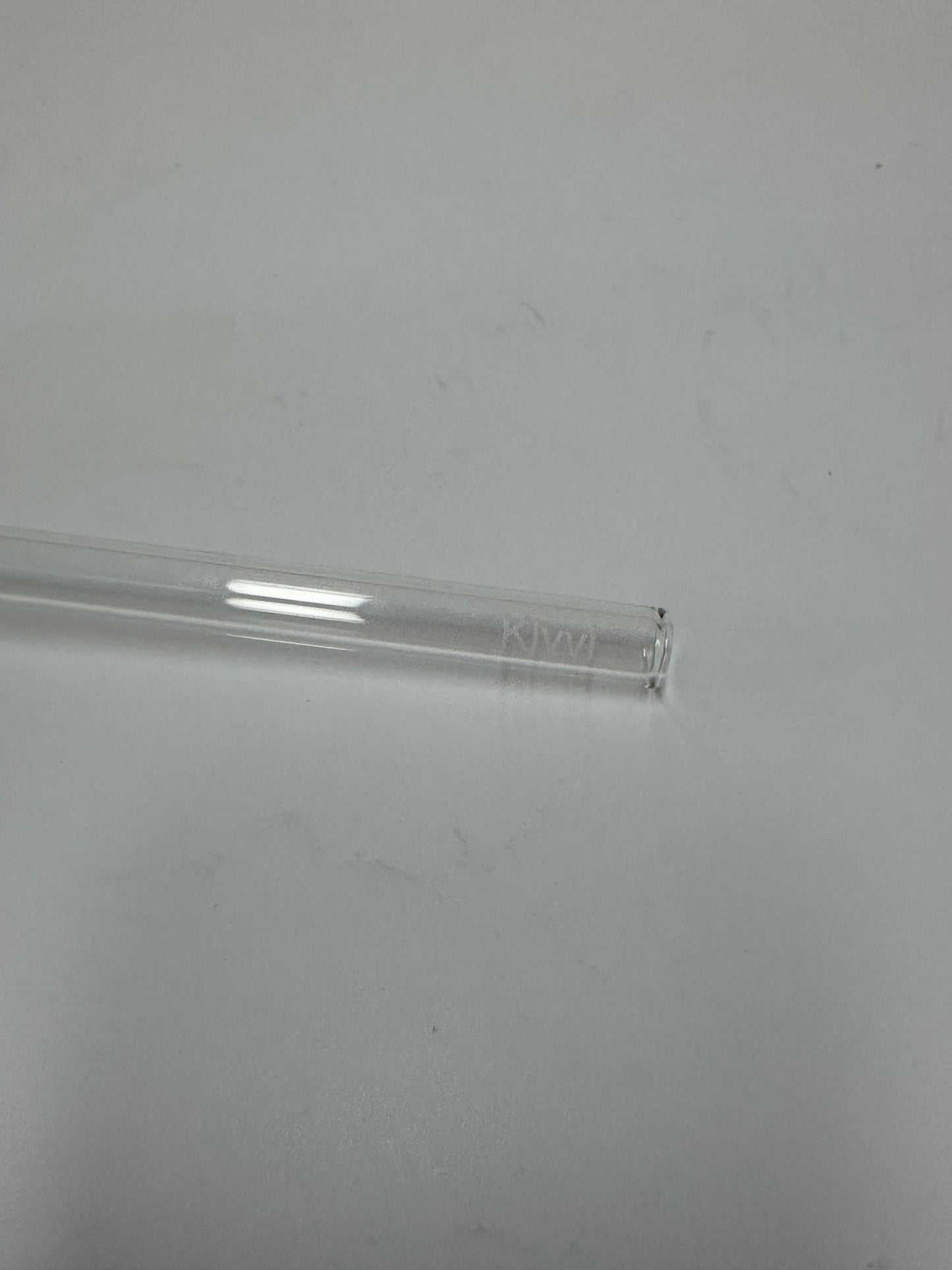 Kivvi Reusable Glass Straw, Premium Borosilicate Glass Drinking Straw, Clear Straight Straw for Iced Coffee, Smoothies, and Cocktails