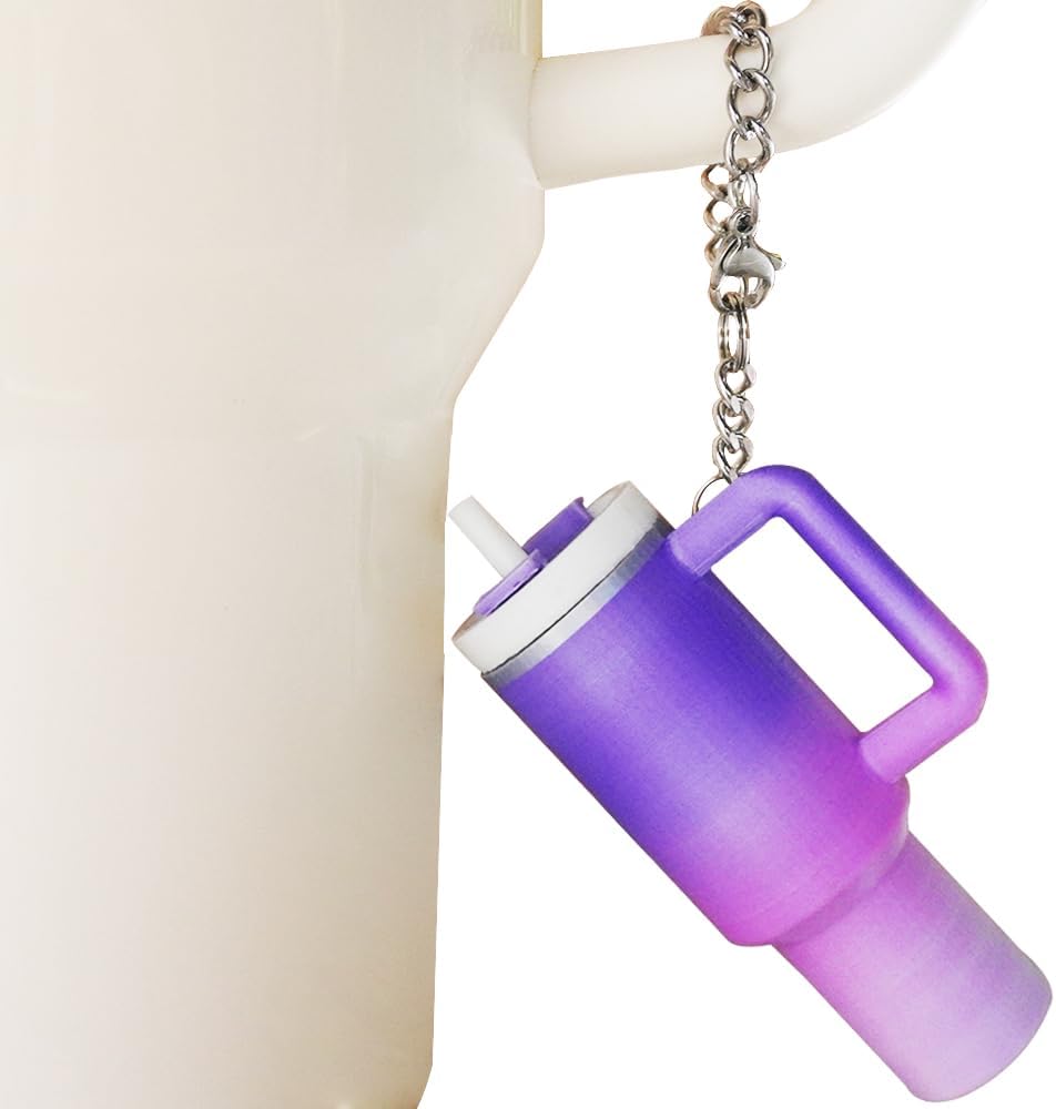 Mini Cup Keychain Charms for Stanley 40 oz Tumbler Handle