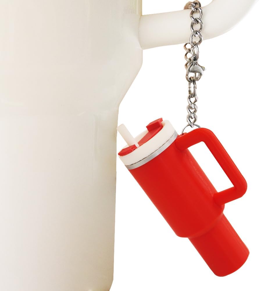Mini Cup Keychain Charms for Stanley 40 oz Tumbler Handle