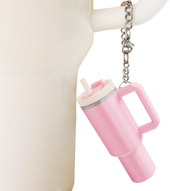 Mini Cup Keychain Charms for Stanley 40 oz Tumbler Handle