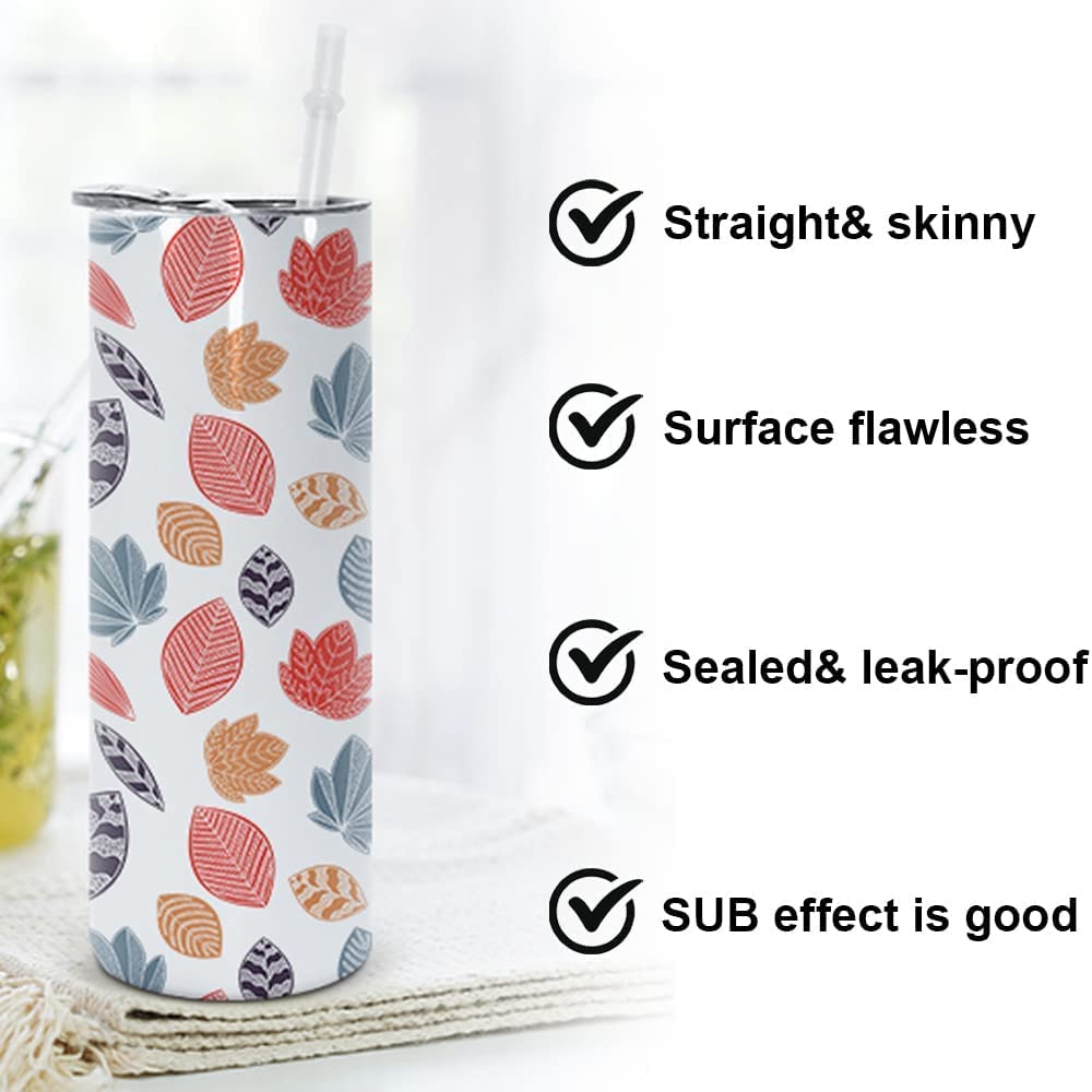 Dreamfocus 12 Pack 20 oz Sublimation Tumblers Bulk Blank